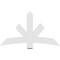 Ekena Millwork Alberta Architectural Grade PVC Gable Bracket, 60"W x 35"H x 2"D x 6"F, 14/12 Pitch GBP060X35X0206ALB00 - alternate 3
